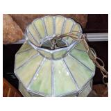 Art Nouveau Tiffany Style Stained Slag Glass Lamp or Hanging Light Shade