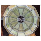 Art Nouveau Tiffany Style Stained Slag Glass Lamp or Hanging Light Shade