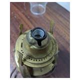 Small Brass Hurricane Style Lamp