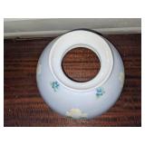 Hand Painted Milk Glass Replacement Shade for An Oil Lamp