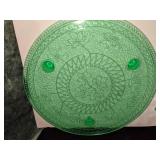 Assorted Pink & Green Depression/Vaseline Glass