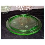Assorted Pink & Green Depression/Vaseline Glass