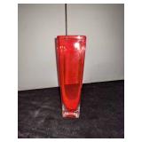 Decorative Red & Gold Glassware, Including Fenton Vase