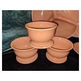 Group of Franciscan Peach Dishes