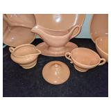 Group of Franciscan Peach Dishes
