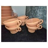 Group of Franciscan Peach Dishes