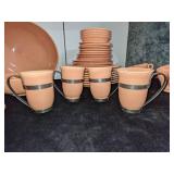 Group of Franciscan Peach Dishes
