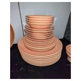 Group of Franciscan Peach Dishes