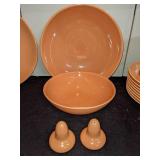 Group of Franciscan Peach Dishes