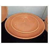 Group of Franciscan Peach Dishes
