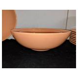 Group of Franciscan Peach Dishes
