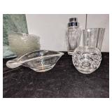 Assortment of Beautiful Glass - Cut Glass, Etched Glass, Blown Glass, Etc.