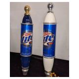6 Miller Lite Tap Handles - Great Taste, Less Filling