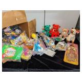 Box Full of Fast Food Promotional Toys
