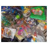 Box Full of Fast Food Promotional Toys