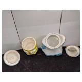 Raggedy Ann & Rabbit Cookie Jars