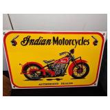 Porcelain Indian Motorcycles Sign