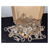 Box of Antique Skeleton Keys