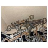 Box of Antique Skeleton Keys