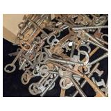 Box of Antique Skeleton Keys