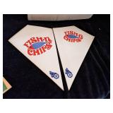 White Castle Promotion Bridge Scoring Books Plus Fish & Chips Cones