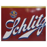 Large Embossed Metal SCHLITZ Beer Sign