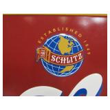 Large Embossed Metal SCHLITZ Beer Sign