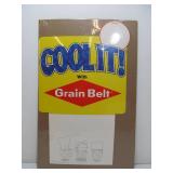 Pair of NOS Vintage GRAIN BELT Beer Advertising Displays