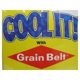 Pair of NOS Vintage GRAIN BELT Beer Advertising Displays