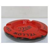 Vintage DOW Porcelain Enamel Beer Advertising Ashtray