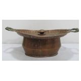 Antique Pierced Lid Copper Pot w/Handles