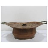 Antique Pierced Lid Copper Pot w/Handles