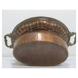 Antique Pierced Lid Copper Pot w/Handles