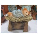 Nativity Set w/Cats