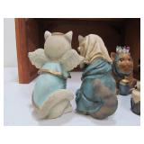 Nativity Set w/Cats
