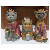 Nativity Set w/Cats