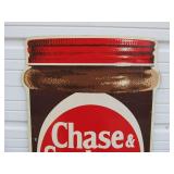 LARGE Vintage Chase & Sanborn Metal Coffee Advertising Sign