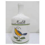 Vintage Alan Wood Milk Glass Bottles