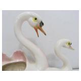 Vintage Mid Century Ceramic Swan TV Lamp by Maddux of California