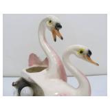 Vintage Mid Century Ceramic Swan TV Lamp by Maddux of California