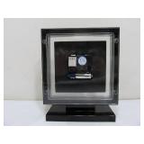 Signed Working Japanese Desk Clock w/Mother of Pearl Design