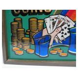 Working Vintage Casino Game Lighted Marquee Sign