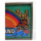 Working Vintage Casino Game Lighted Marquee Sign