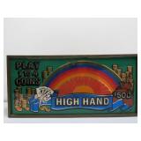 Working Vintage Casino Game Lighted Marquee Sign