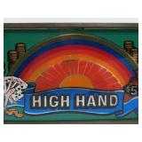 Working Vintage Casino Game Lighted Marquee Sign