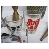Group of Vintage Bar Items - Old Seltzer Bottles etc