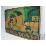 Vintage MOLSON 3D Relief Beer Sign
