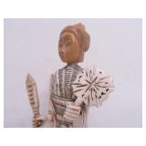 Very Nice Vintage Hand Carved Bone Guanyin Figure