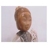 Very Nice Vintage Hand Carved Bone Guanyin Figure