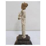 Very Nice Vintage Hand Carved Bone Guanyin Figure